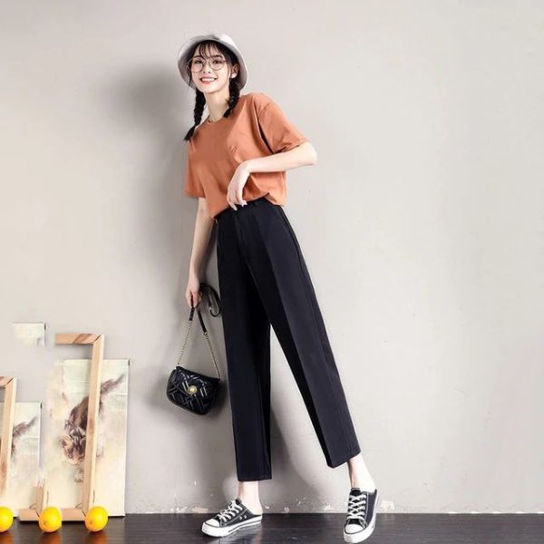 : Comfortable Black Office & Casual Trousers for Women