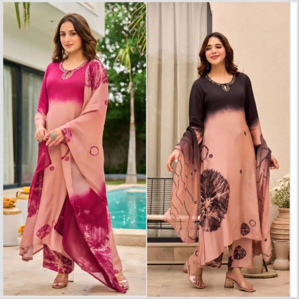 Ready-to-Wear Embroidered Anarkali Dress Suit | Full Length Gown Style with Dupatta